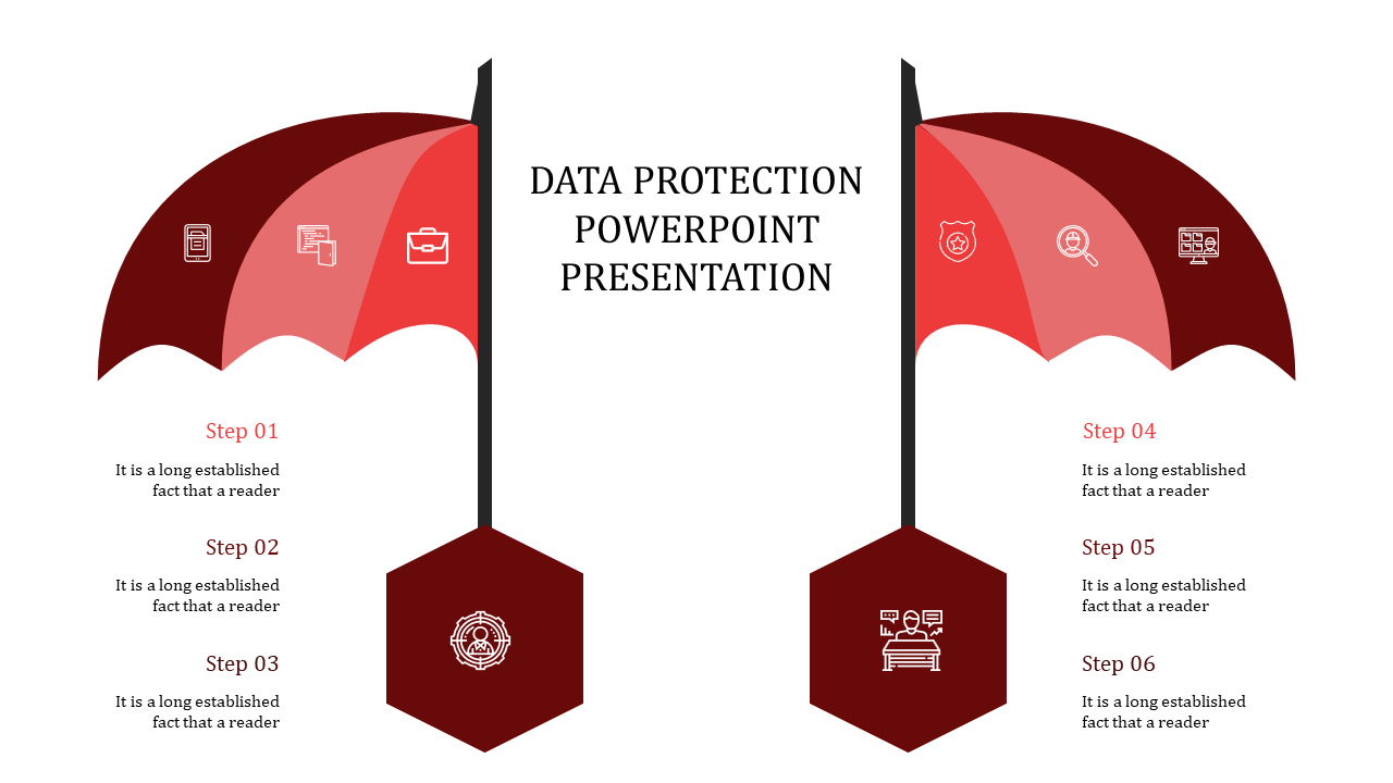 data protection powerpoint presentation templates-data protection powerpoint presentation-red